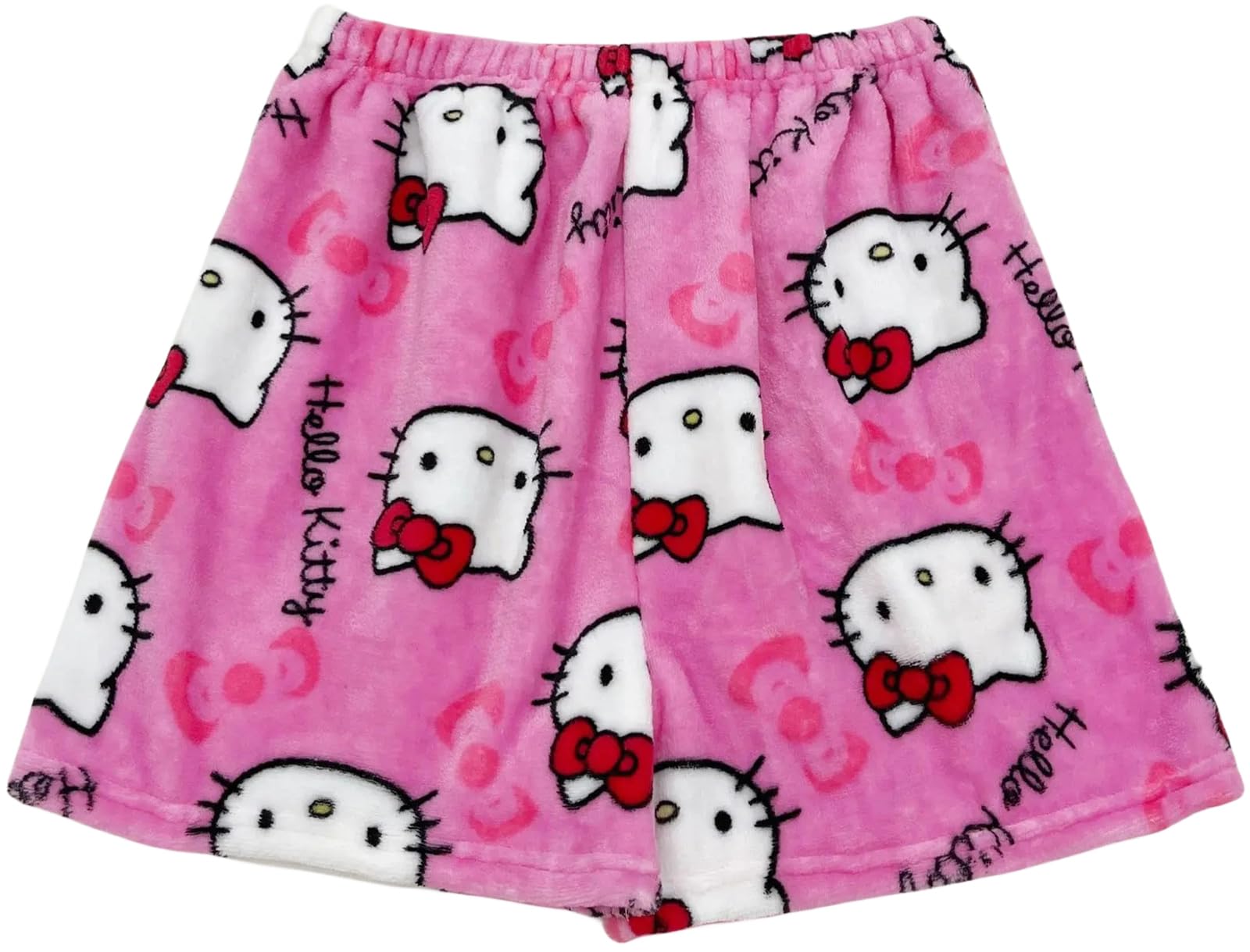 Shorts De Pijama Kunsecsh Anime Cartoon Cute Cat Flannel Women