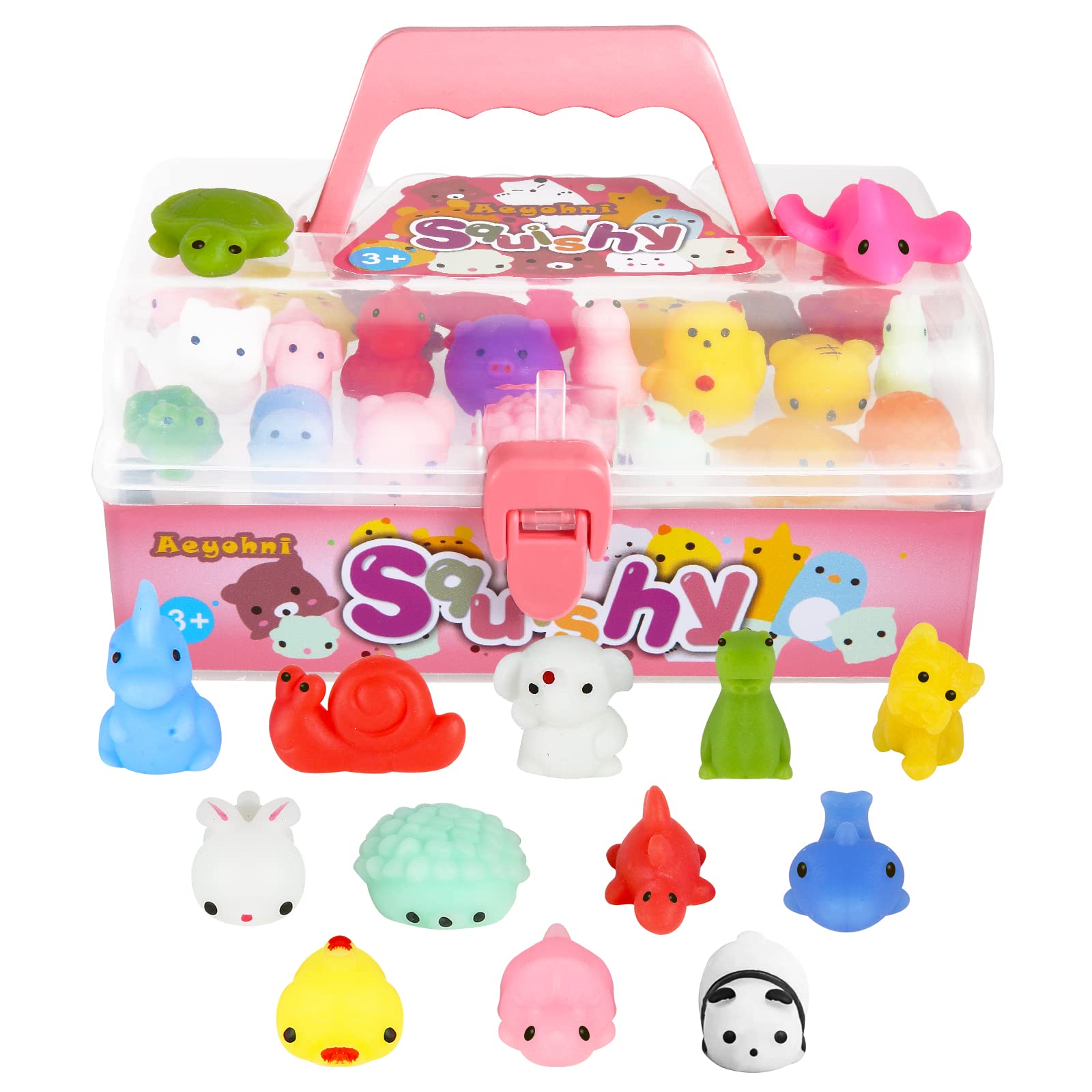 Squishy Toys Aeyohni, 50 Peças De Mochi Para Lembrancinhas Infantis