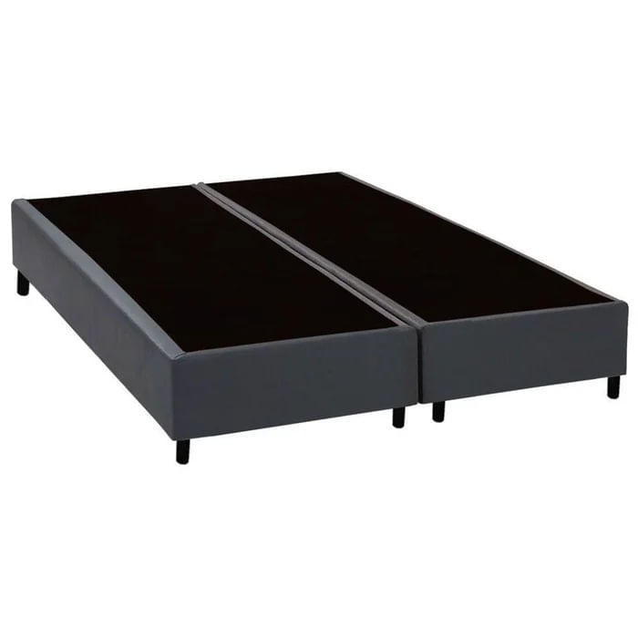 Base Box Bipartido Casal Sintetico Premium Santo Box Bipartido 40x138x188