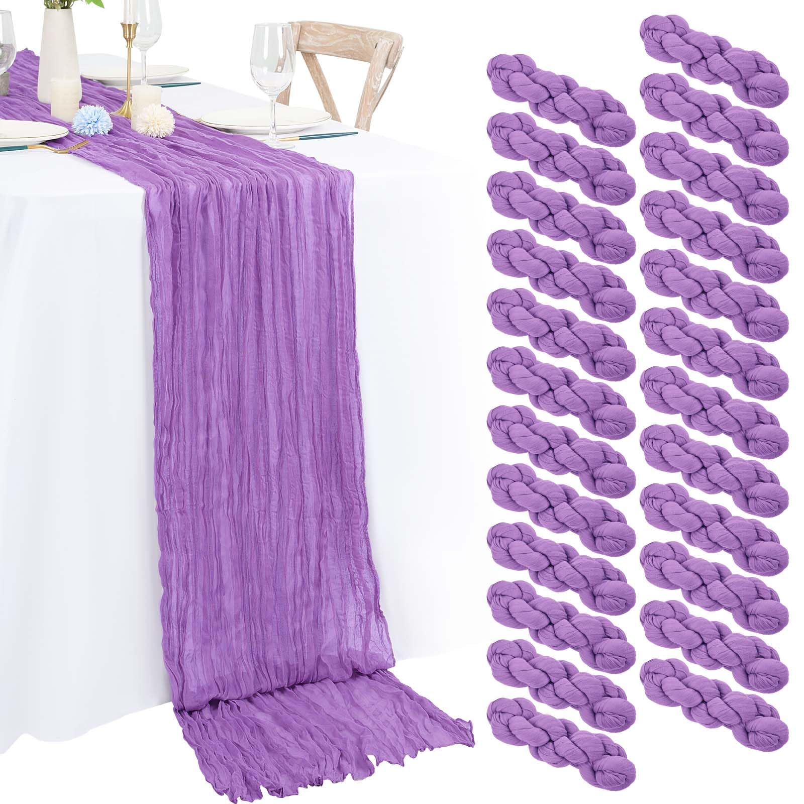 Toalha De Algodão Table Runner Lumaycens (35 X 70 Cm), Roxa (pacote Com 24)