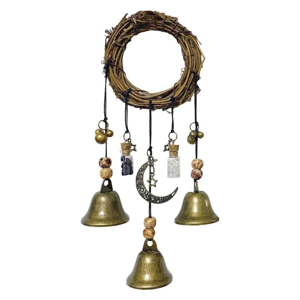 Wind Chimes Homesogood Witch Bells Magical Com Cristal De Quartzo