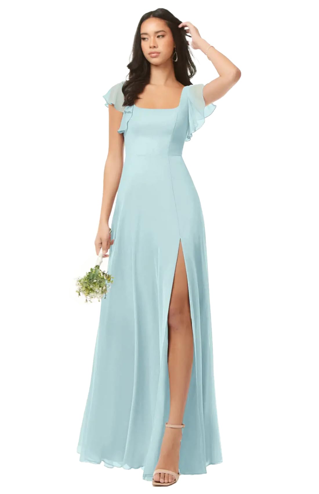 sachin and babi light blue dress Hanna Nikole Womens Plus Size Chiffon Cape Dress Dominican Republic