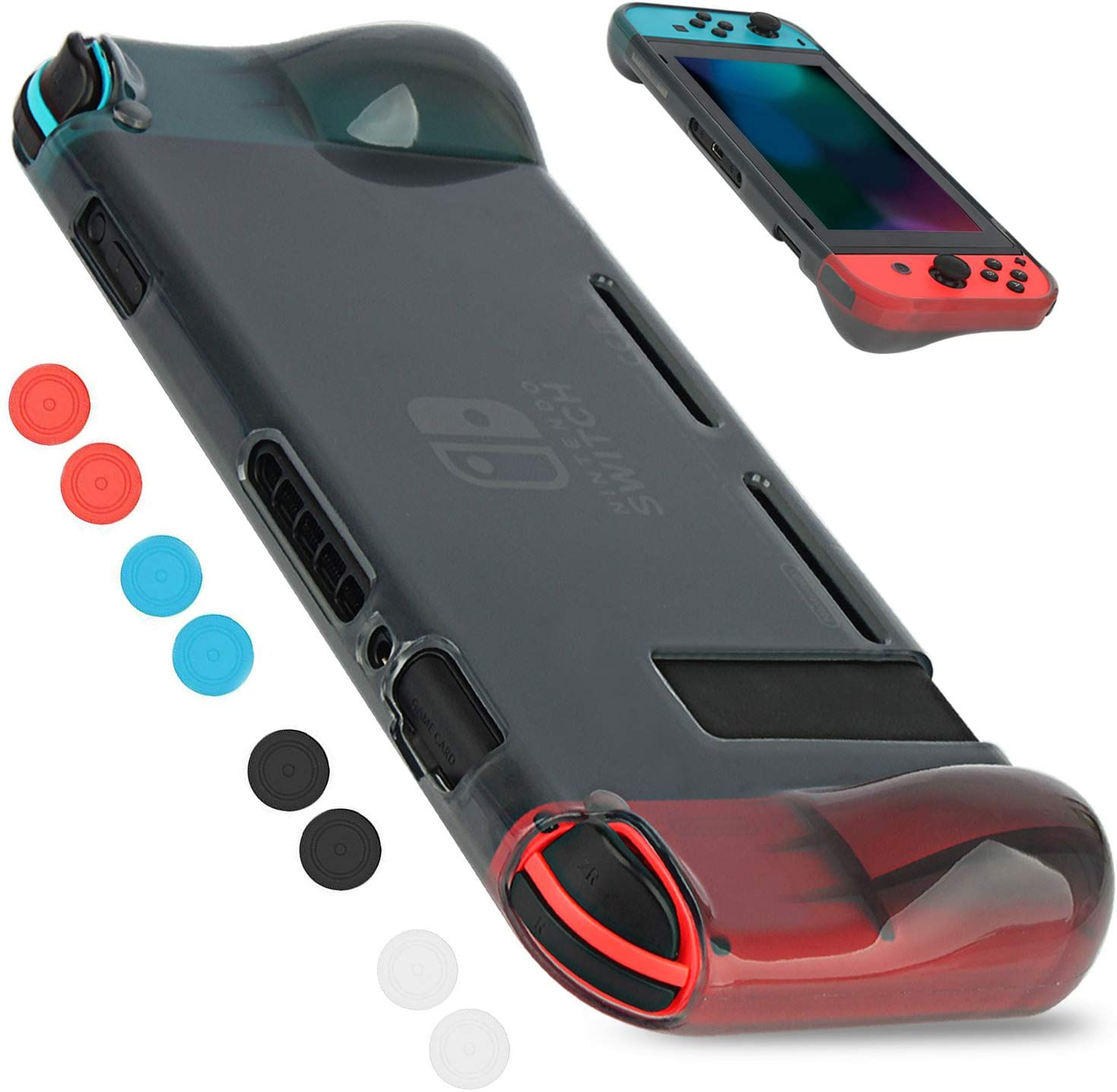 Capa Protetora Para Nintendo Switch Com Tela De Mica E Gri