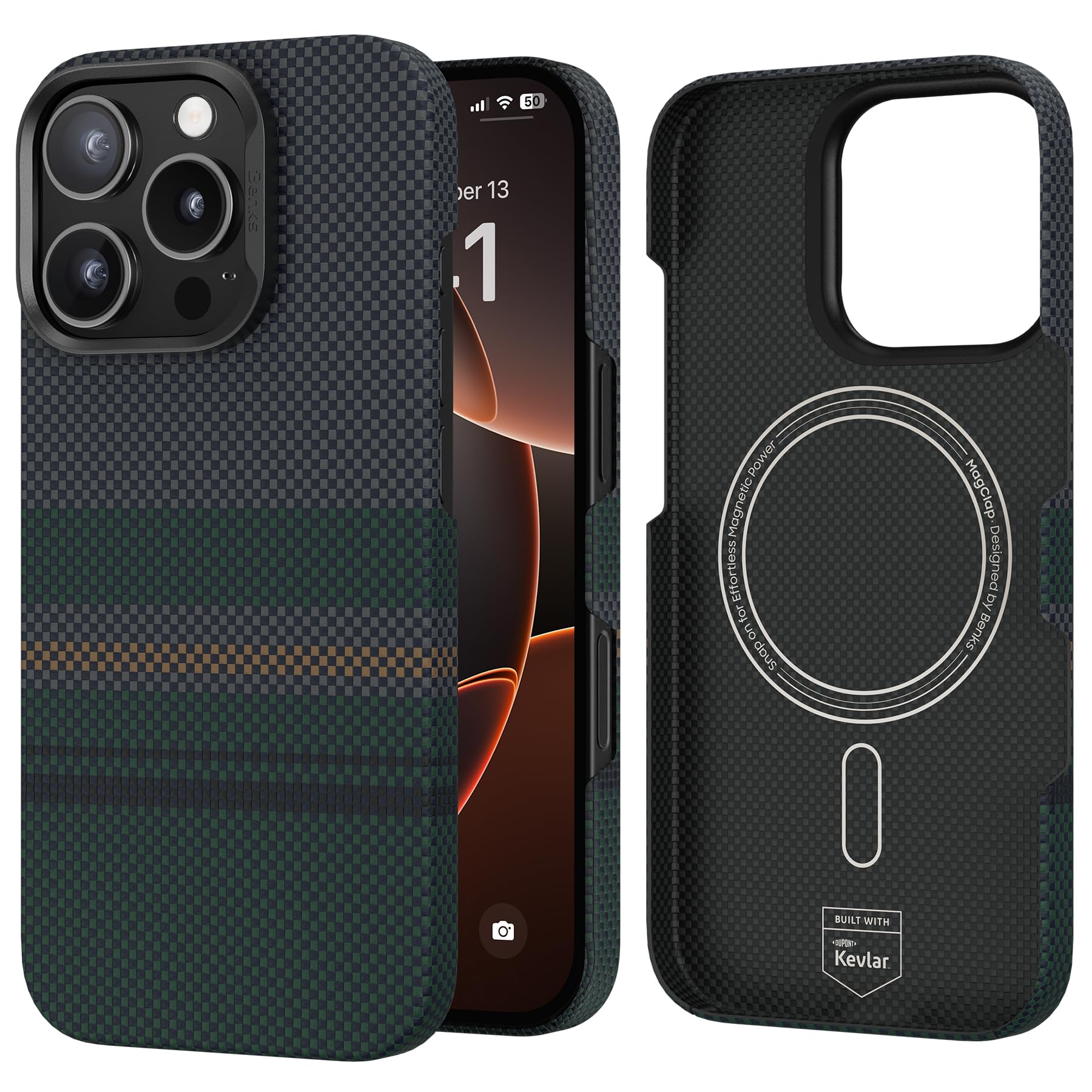 Capa Benks Aurora Armorair Para Iphone 16 Pro Com Magsafe