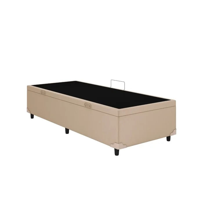 Base Box Bau Solteiro Sintetico Premium Santo Box 47x88x188