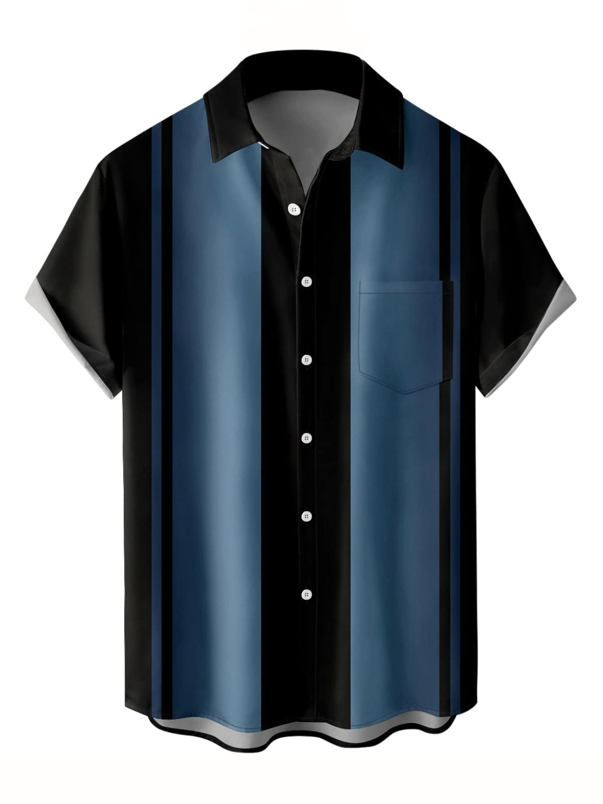 Camisa Winsinop Masculina De Manga Curta Com Botões E Estampa Havaiana