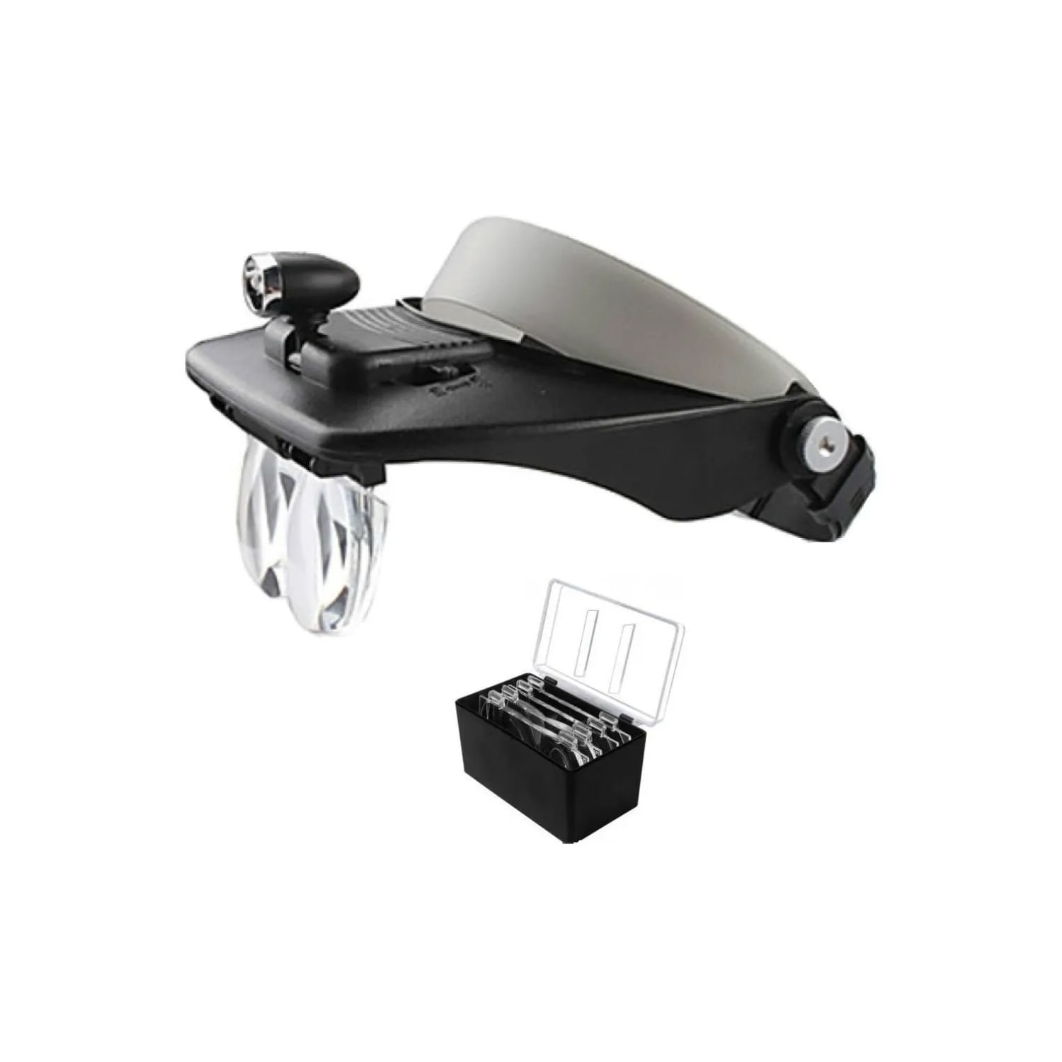 Óculos De Aumento, Faixa De Cabeça, Lupa Com Luz