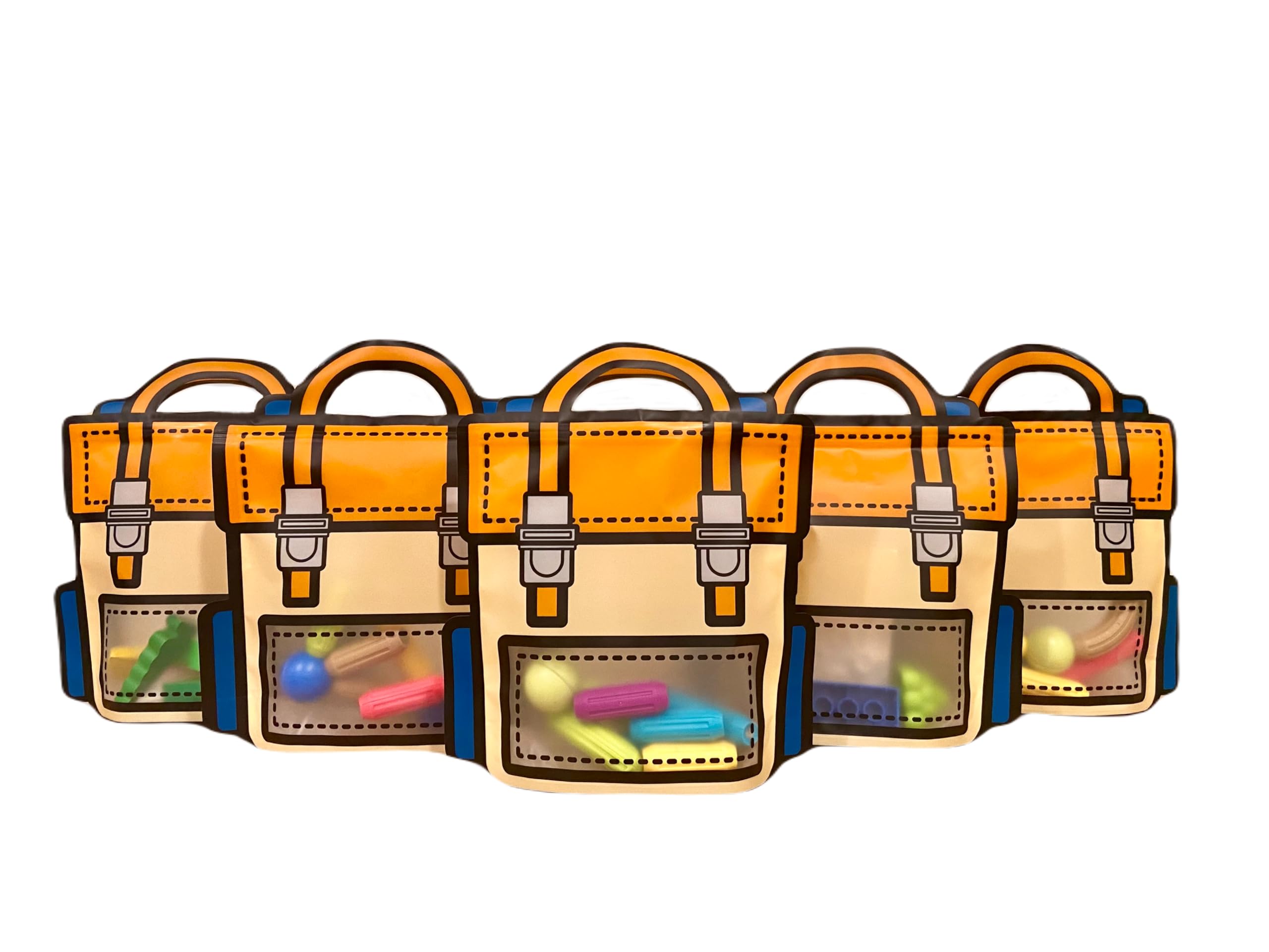 Sacos De Presente Owlsome Trendybag Laranja E Roxo, 20 Unidades