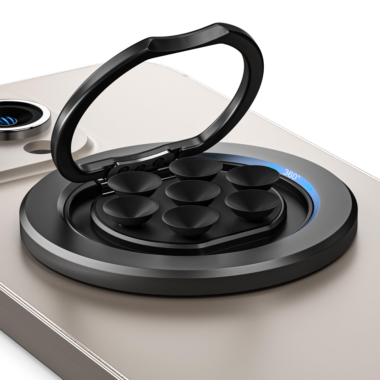 Copo De Sucção Magnética Phone Grip Stand Ring Holder Para Iphone