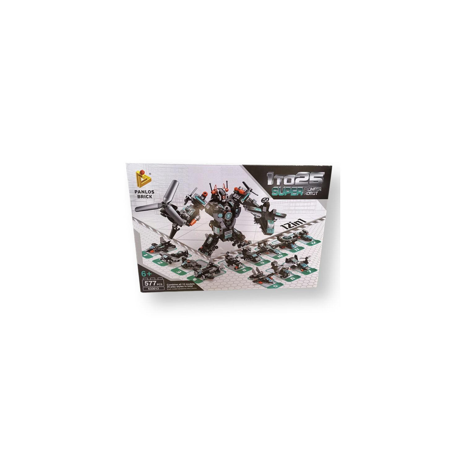 Robô Lego Set Block Construction Pioneer Com 12 Modelos