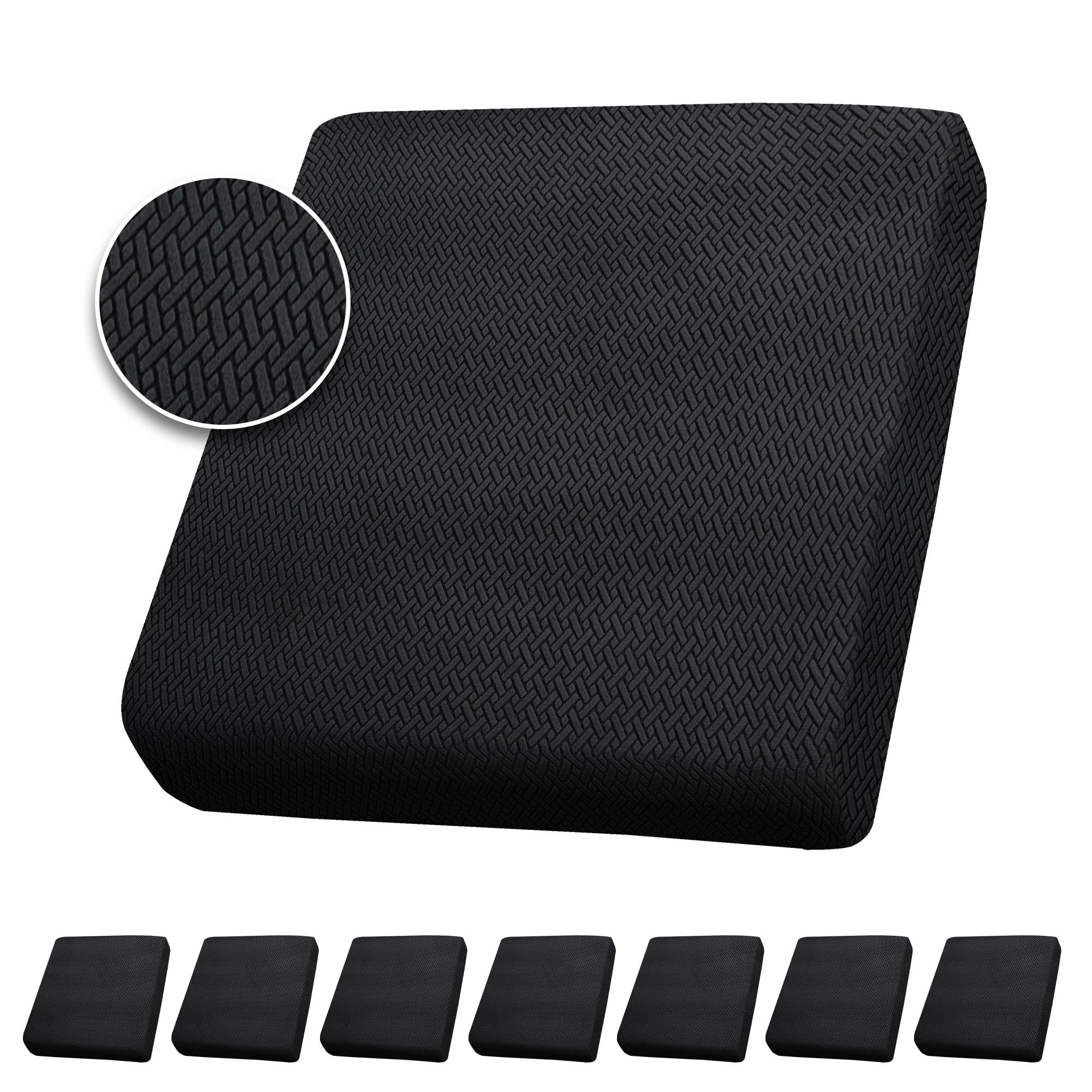 Capa De Almofada Externa Sukaikeqa Stretch 8 Unidades Preta