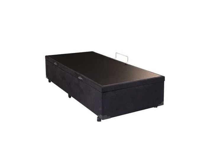 Base Box Bau Solteiro Suede Premium Santo Box 47x88x188
