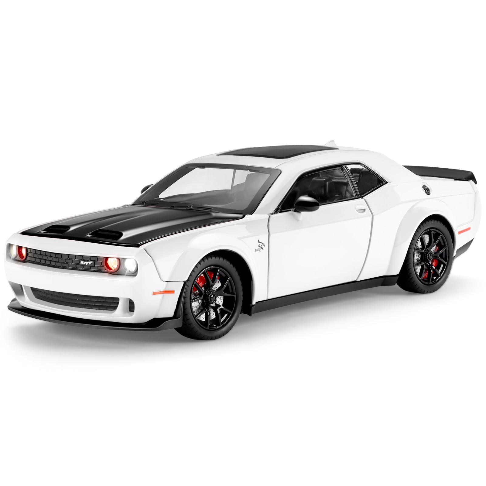 Carro De Brinquedo Sasbsc Hellcat Dodge Challenger Srt Demon 1:24