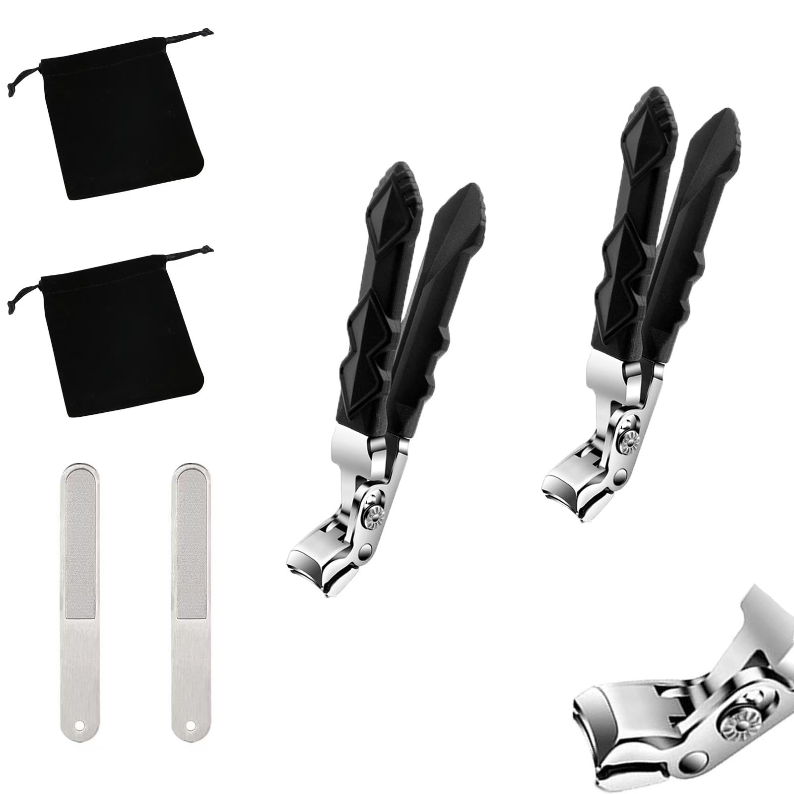 Conjunto De 2 Peças De Cortadores De Unhas Zvgke Clipmaster Pro Para Unhas Grossas