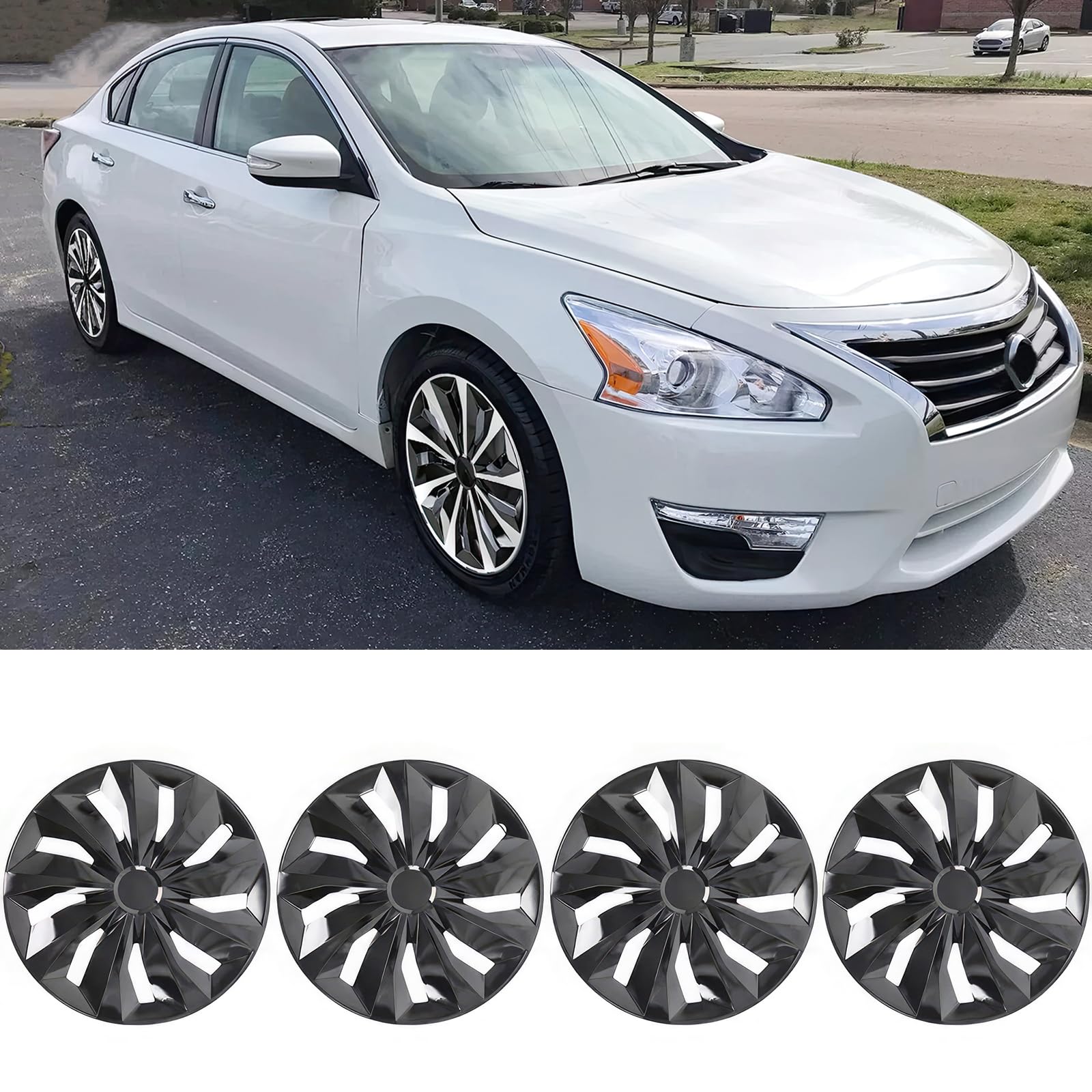 Conjunto De 4 Hubcaps Dreamotor De 16 Polegadas Para Toyota Vw Chevy Nissan