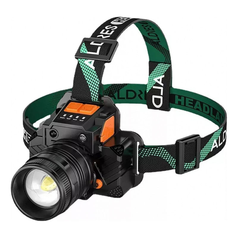 Farol Impermeável Poderoso De 300 Lúmens Com 2 Baterias