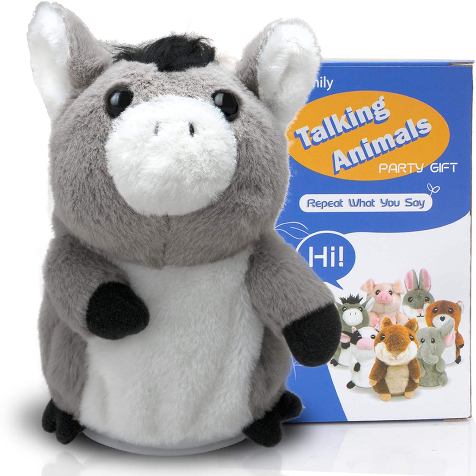 A Homilia Do Talking Donkey Repete O Que Você Diz: Brinquedo De Pelúcia