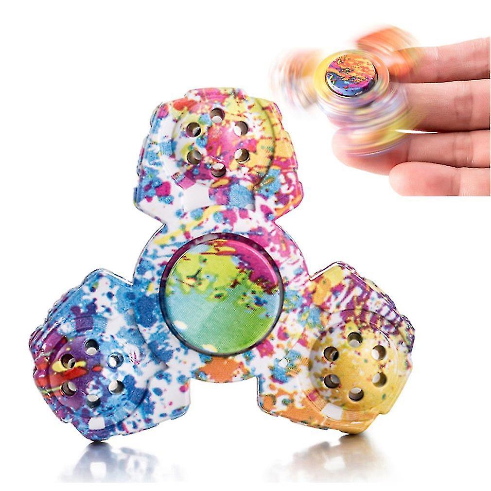 Camo Tri Wings Mão Spinner Finger Toy Para Adhd Focus Reliev
