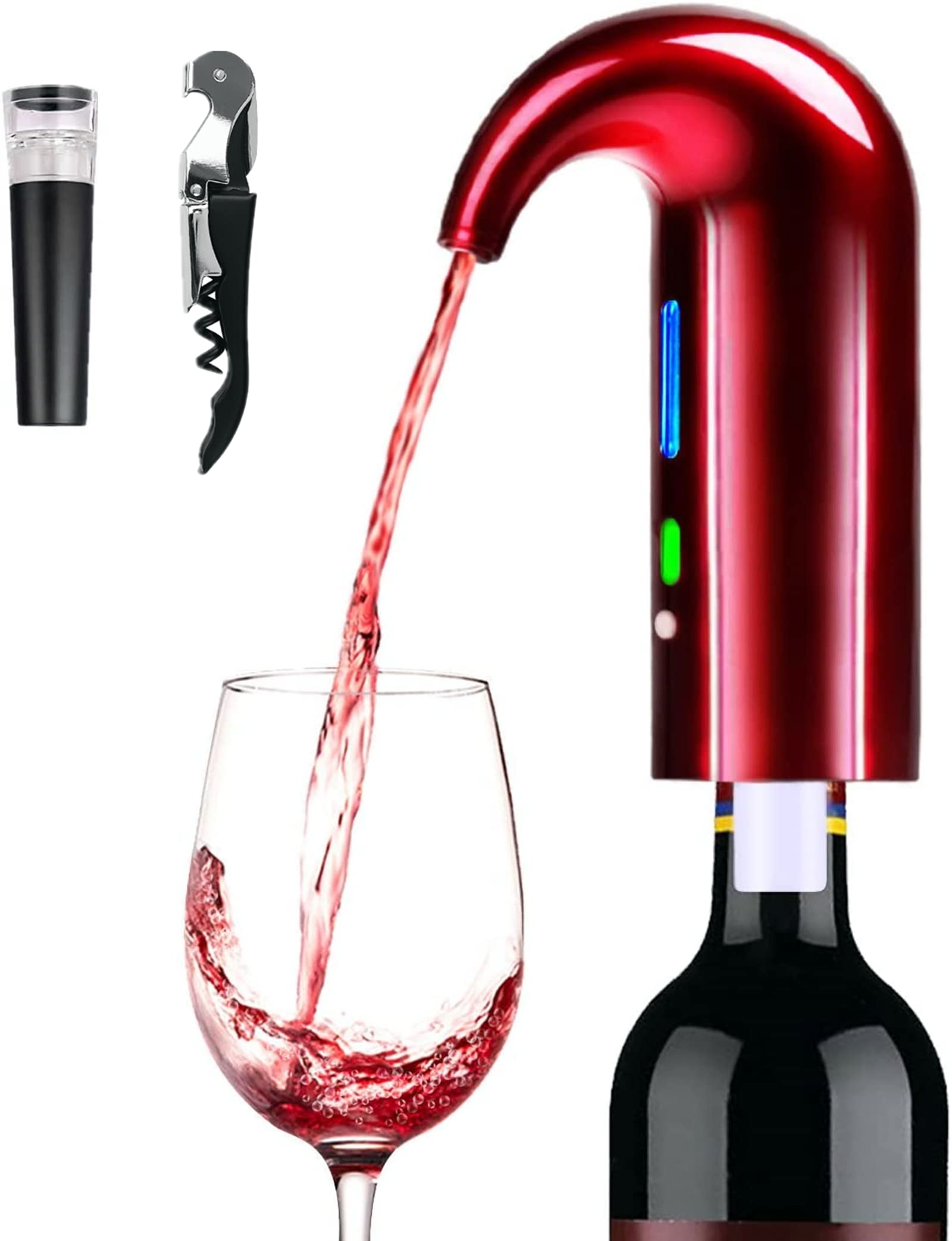 Aerador Elétrico De Vinho Hiview Dispensador De Vinho Tinto Dia Dos Pais