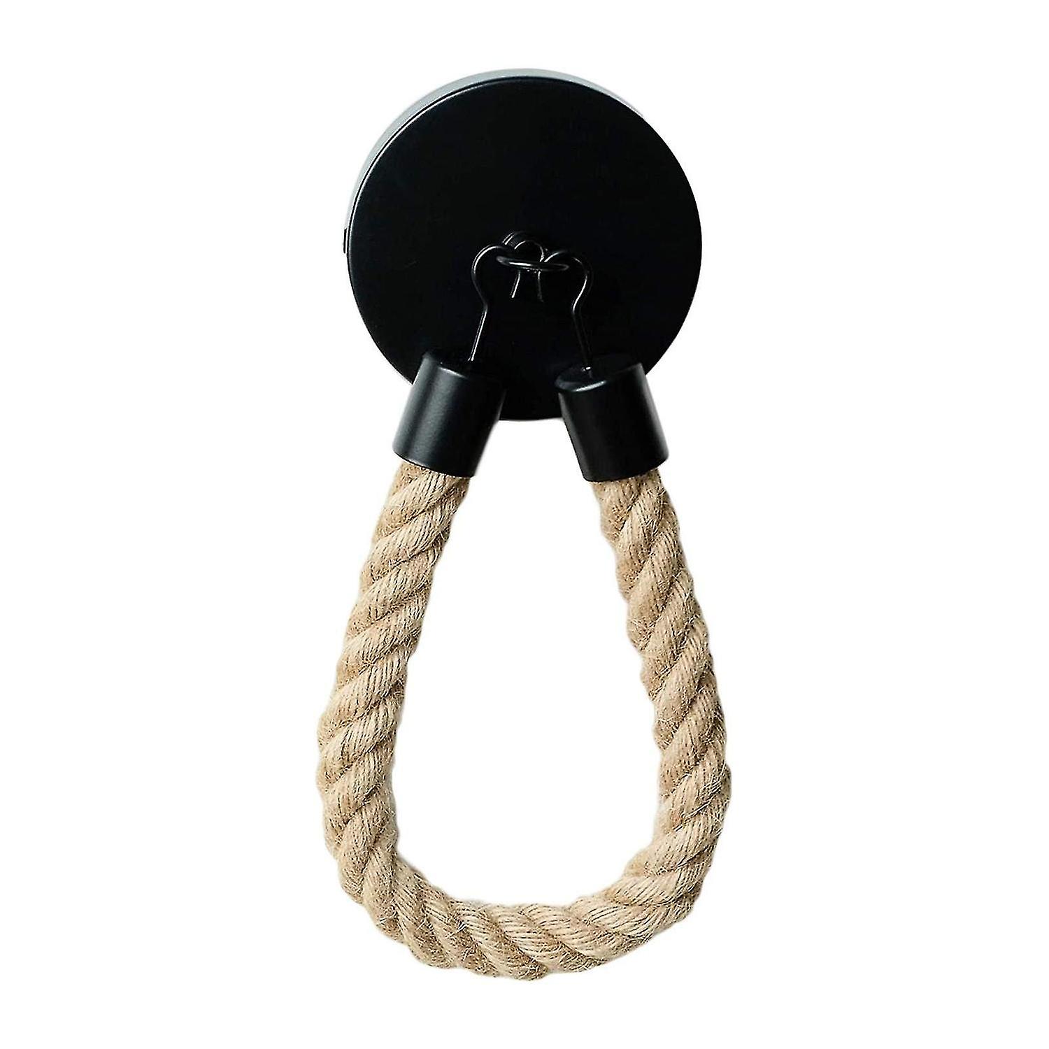 Corda Vintage Corda Toilet Paper Holder Tecido Montado Na Parede