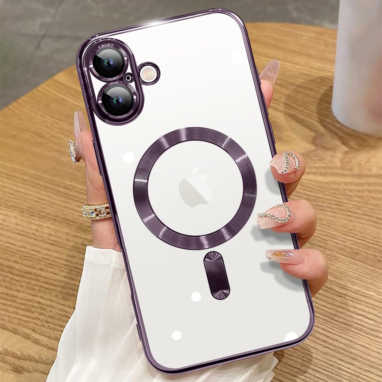 Capa Magnética Ziye Para Iphone 16 6.1 Com Magsafe, Roxa