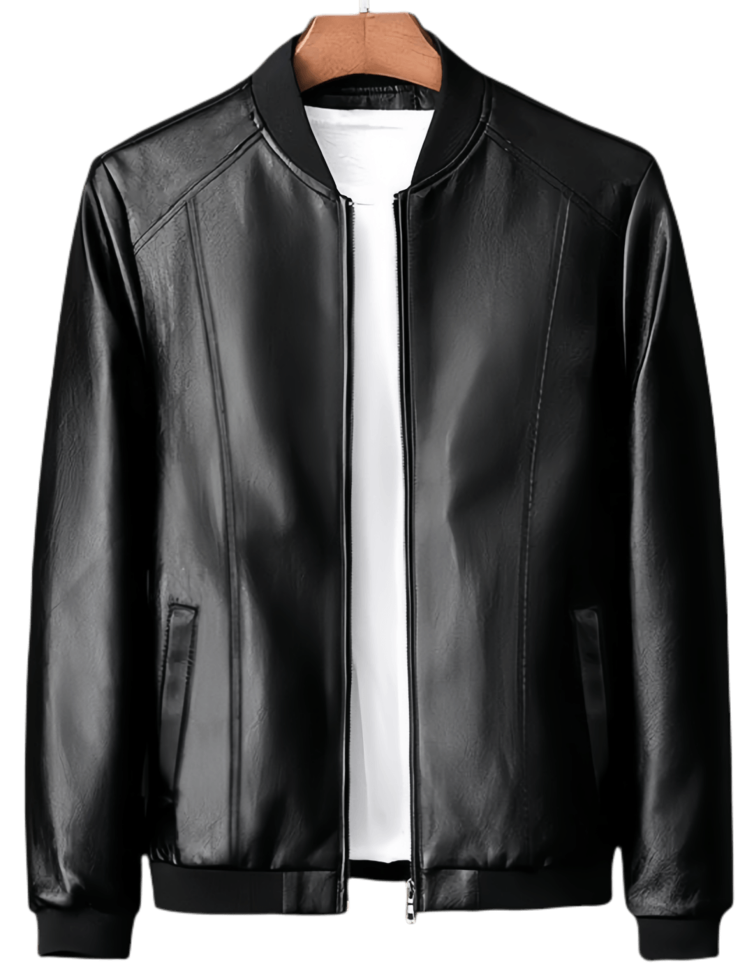 Jaqueta De Couro Maolan Estilo Coreano Slim Fit Para Homens