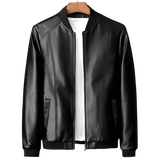 Jaqueta De Couro Maolan Estilo Coreano Slim Fit Para Homens