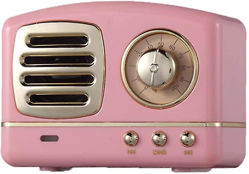 Alto-falante Bluetooth Sem Fio Retrô Com Rádio Fm, Um Pequeno Spea