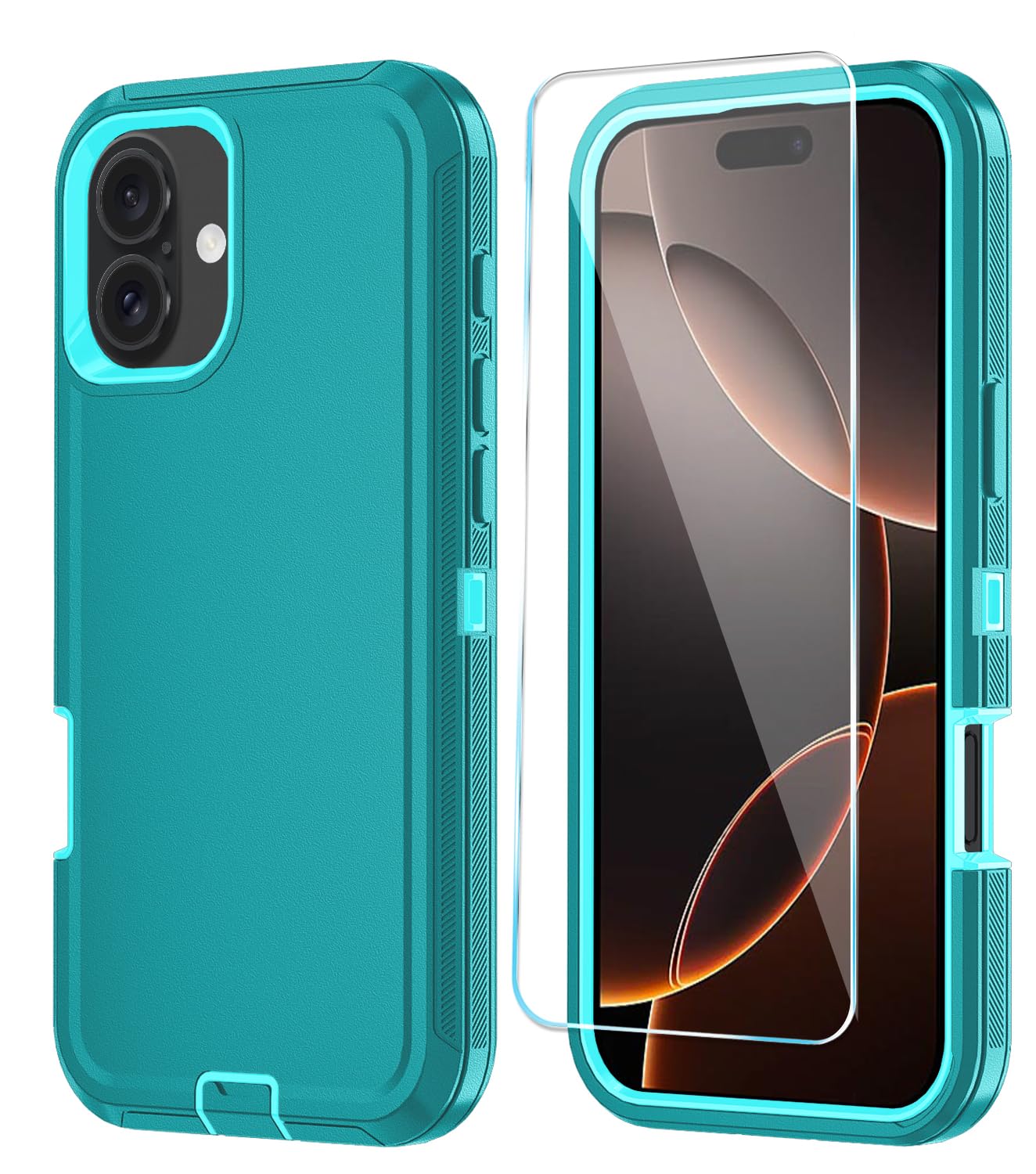 Capa De Telefone Para Iphone 16 Plus Com Protetor De Tela Hd