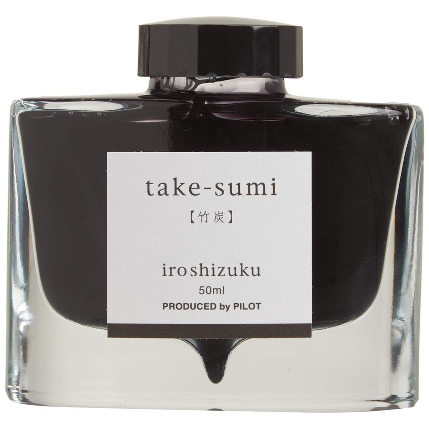 Frasco De 50 Ml De Tinta De Caneta-tinteiro Pilot Iroshizuku Take-sumi - imagem 3