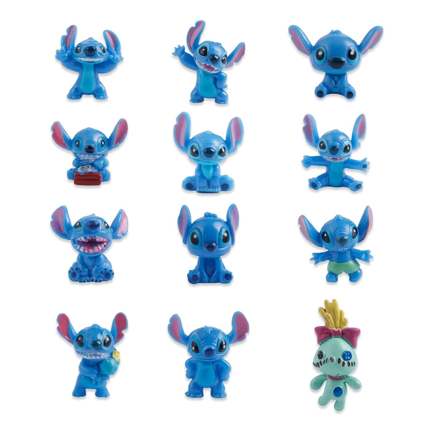 Estatuetas De Cobertura De Bolo Lilo Stitch Ohana Means Family X12