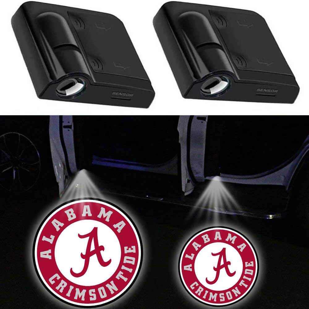 Luzes De Porta De Carro Alabama Crimson Tide Logo Projetor Led X2