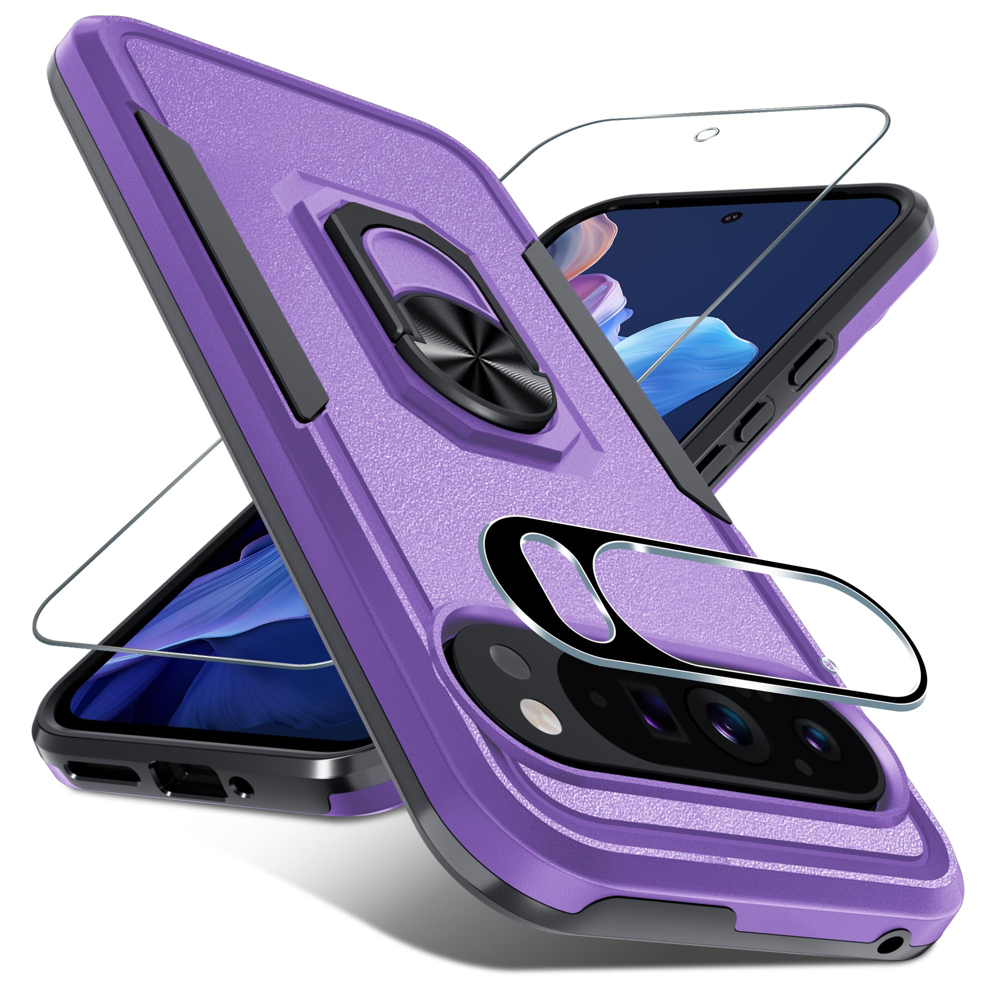 Capa De Telefone Janmitta Para Google Pixel 9/9 Pro Com Protetor 2024