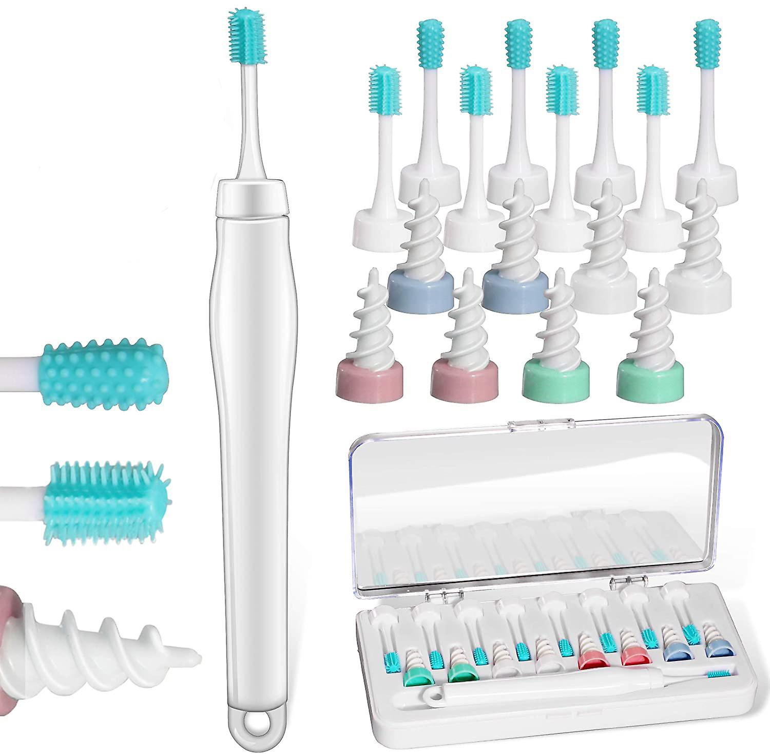 Ear Wax Cleaner 3in1, Spiral Ear Wax Soft Silicone 16 Replac