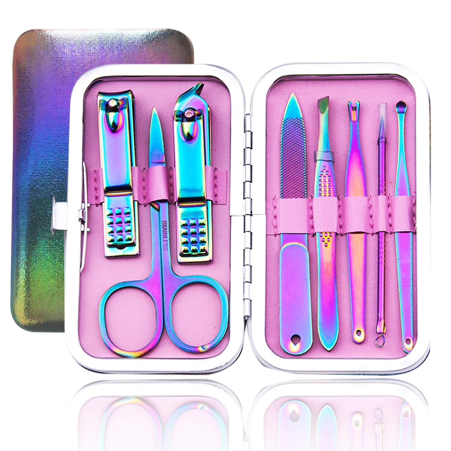 8 Peças#manicure Set Nail Set Pedicure Set 18 Peças Manicu