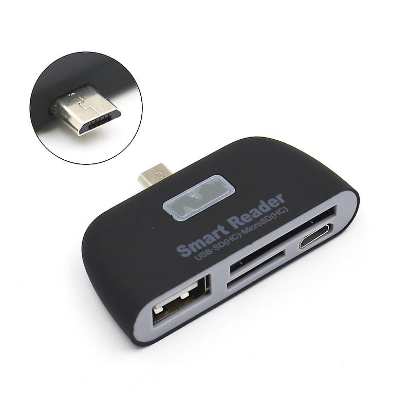 Leitor De Cartão De Telemóvel Micro Usb 4 Em 1 Otg Telemóvel S