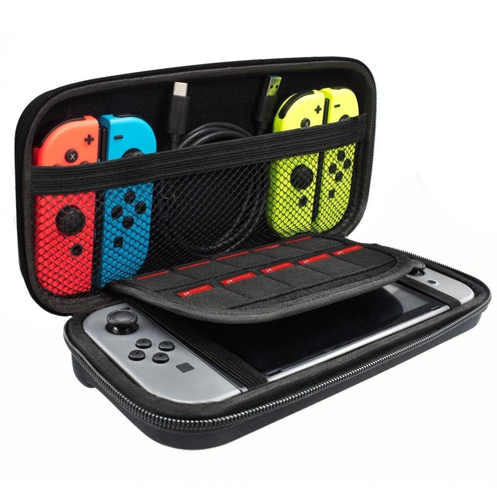 Capa Para Transportar Nintendo Switch Com Acessórios-preto
