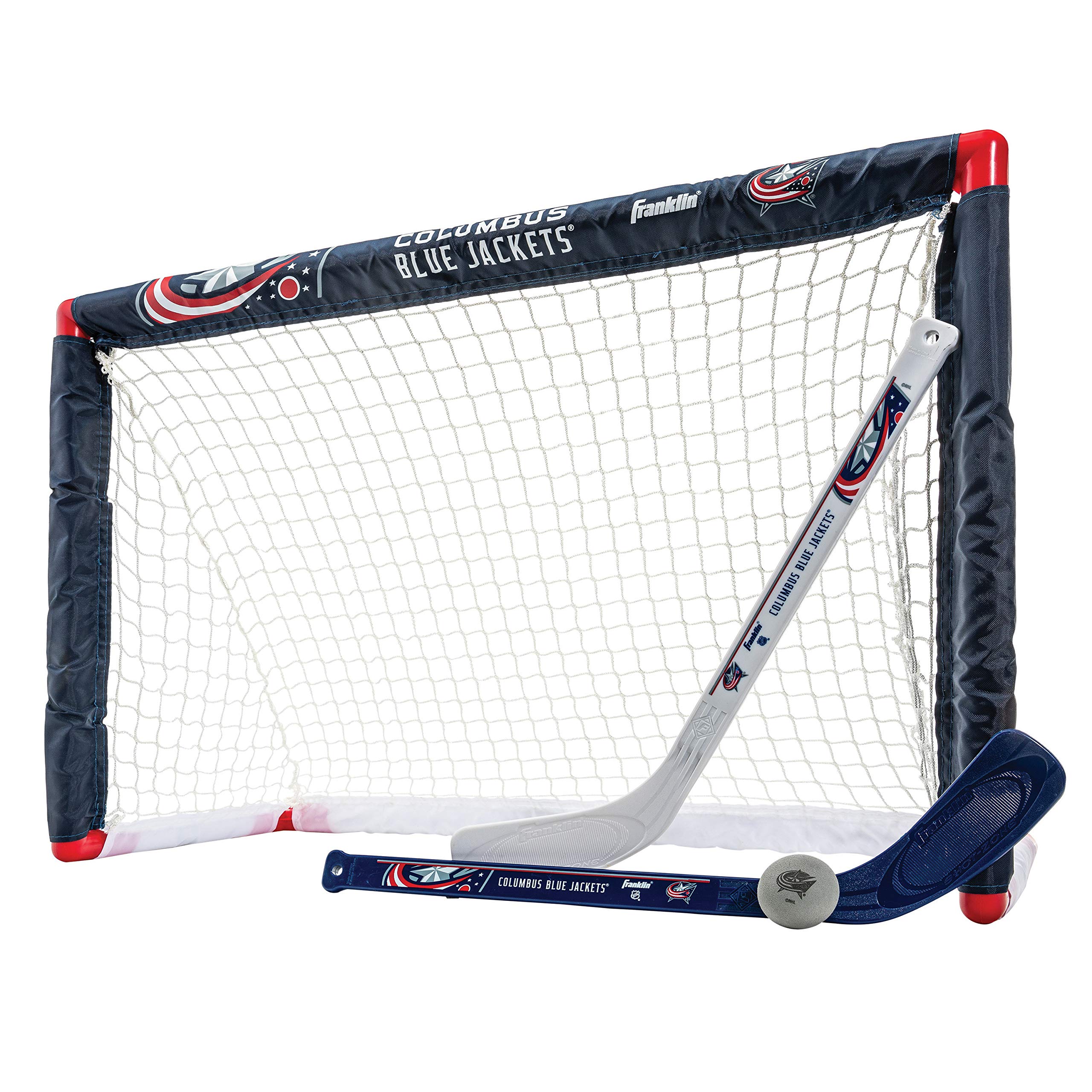 Franklin Sports Columbus Blue Jackets Mini Hockey Set - Kn