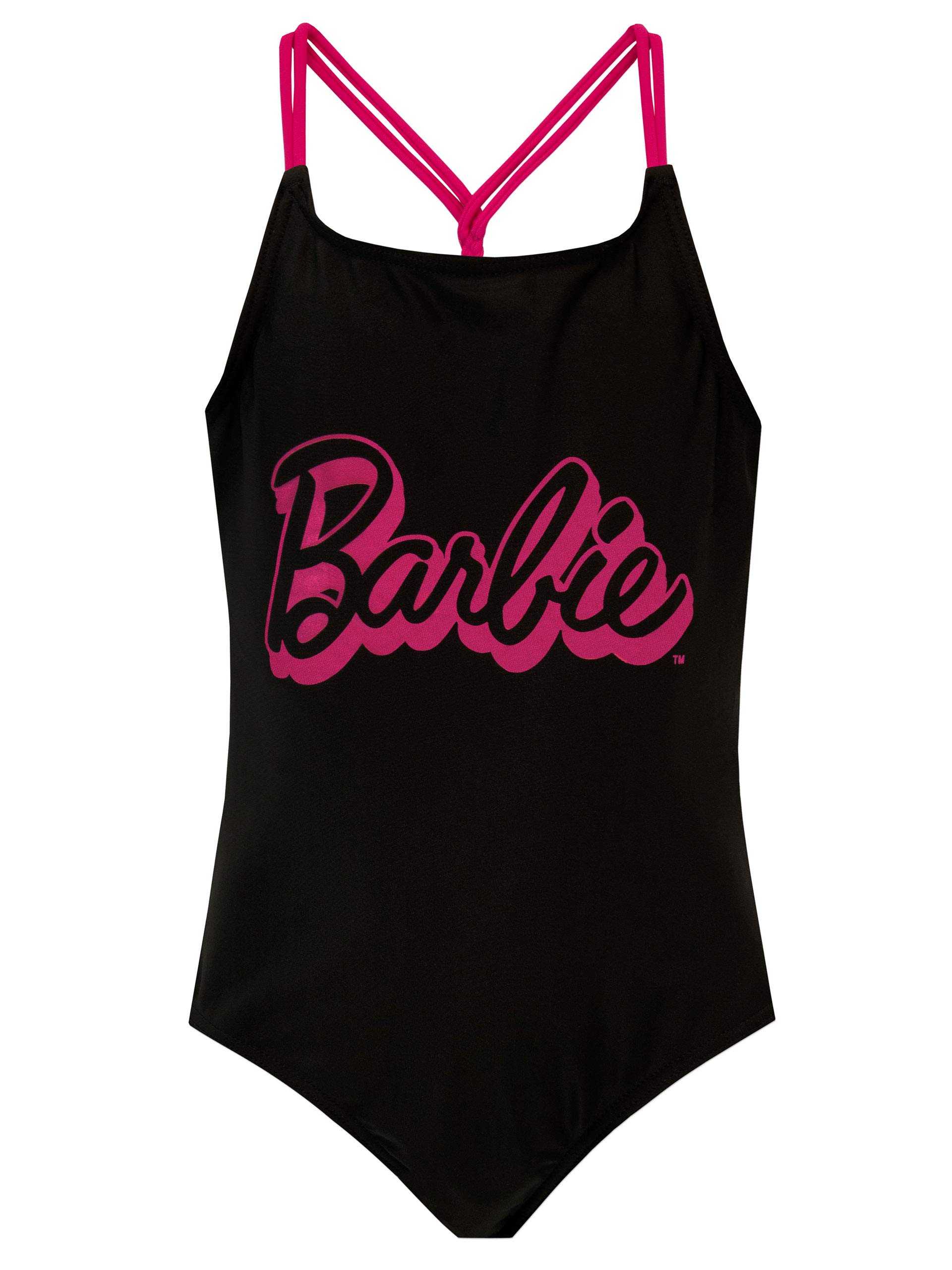 Roupa De Banho Barbie Girls, Tamanho 10, Poliéster Preto
