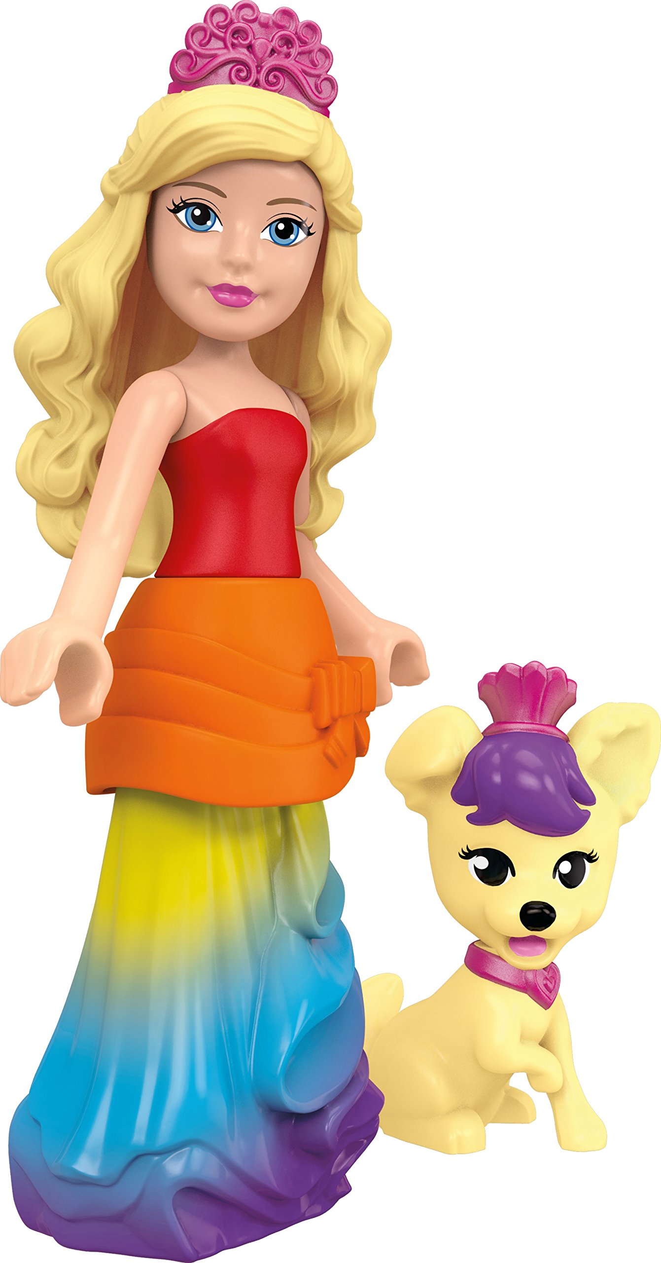 Blocos De Construção Barbie Rainbow Princess Castle Com Acessórios