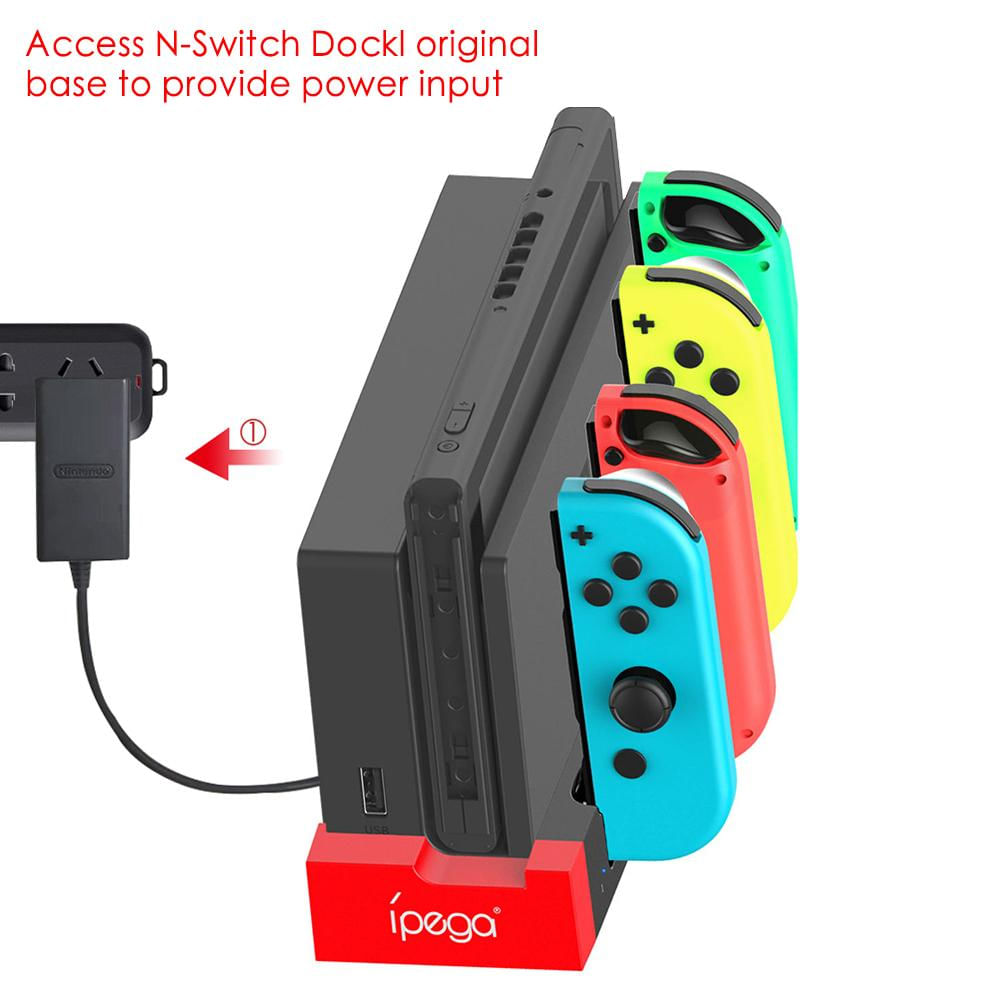 Doca De Carregamento Com 4 Slots Para Nintendo Switch Joy-con