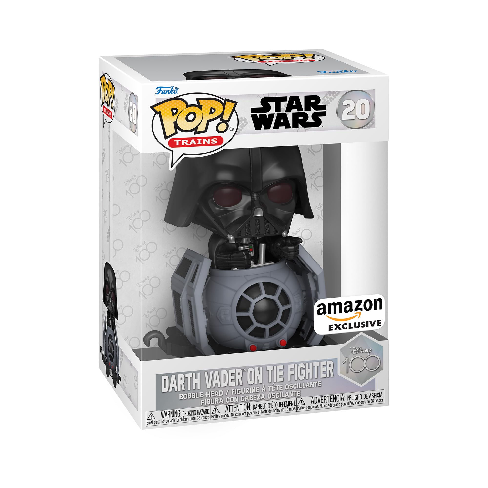 Funko Pop! Treine Darth Vader 100 Da Disney Em Tie Fighter