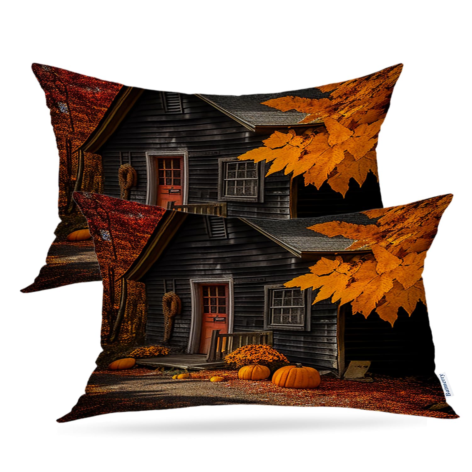 Capas De Almofada Batmerry Autumn Maple Forest 30x50cm