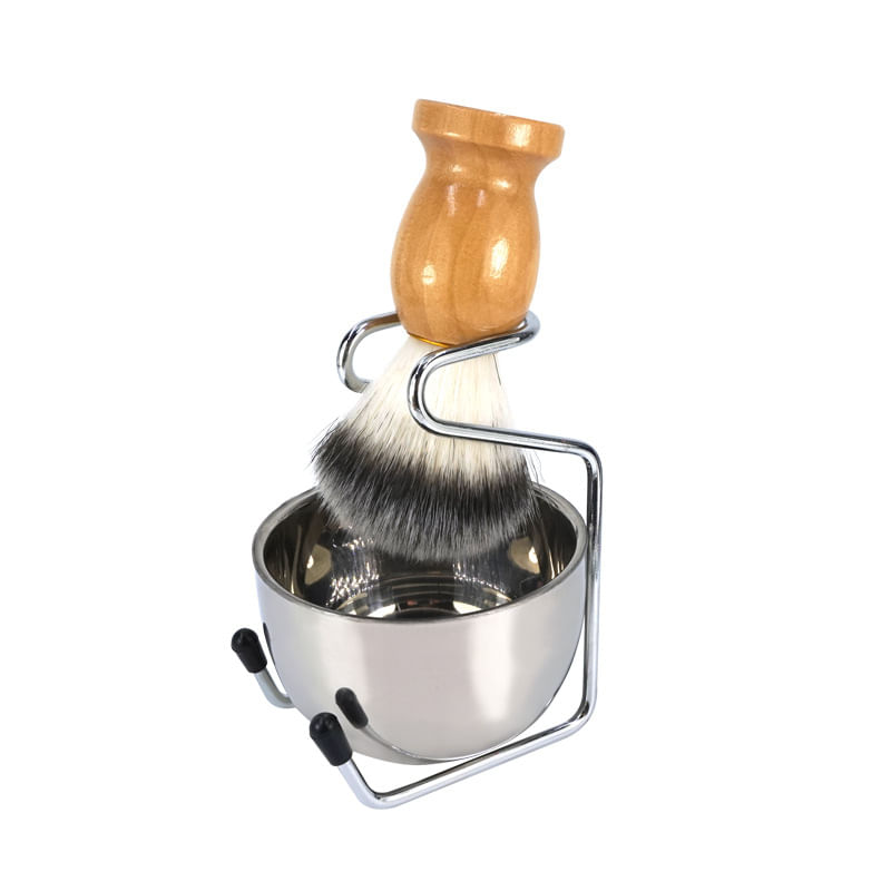 Pincel De Espuma De Barbear Black Moda Escova De Barbear Facial Cleani