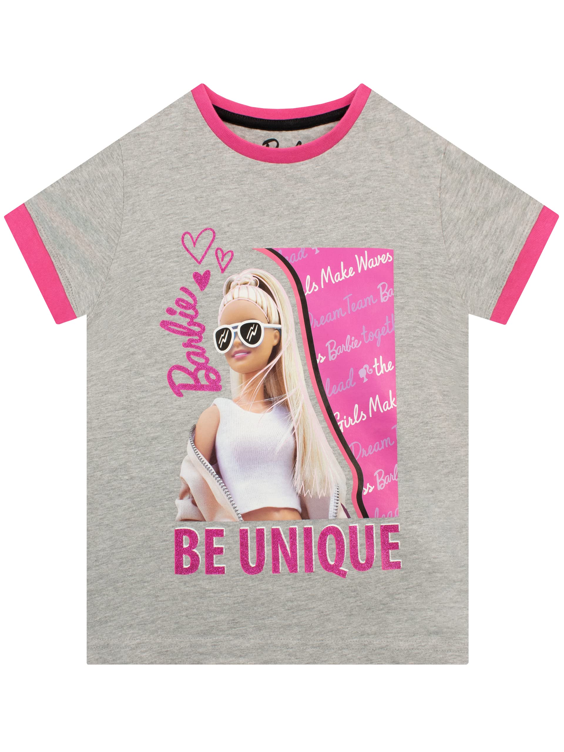 Camiseta Barbie Official Merchandise Girl Grey 5 Years