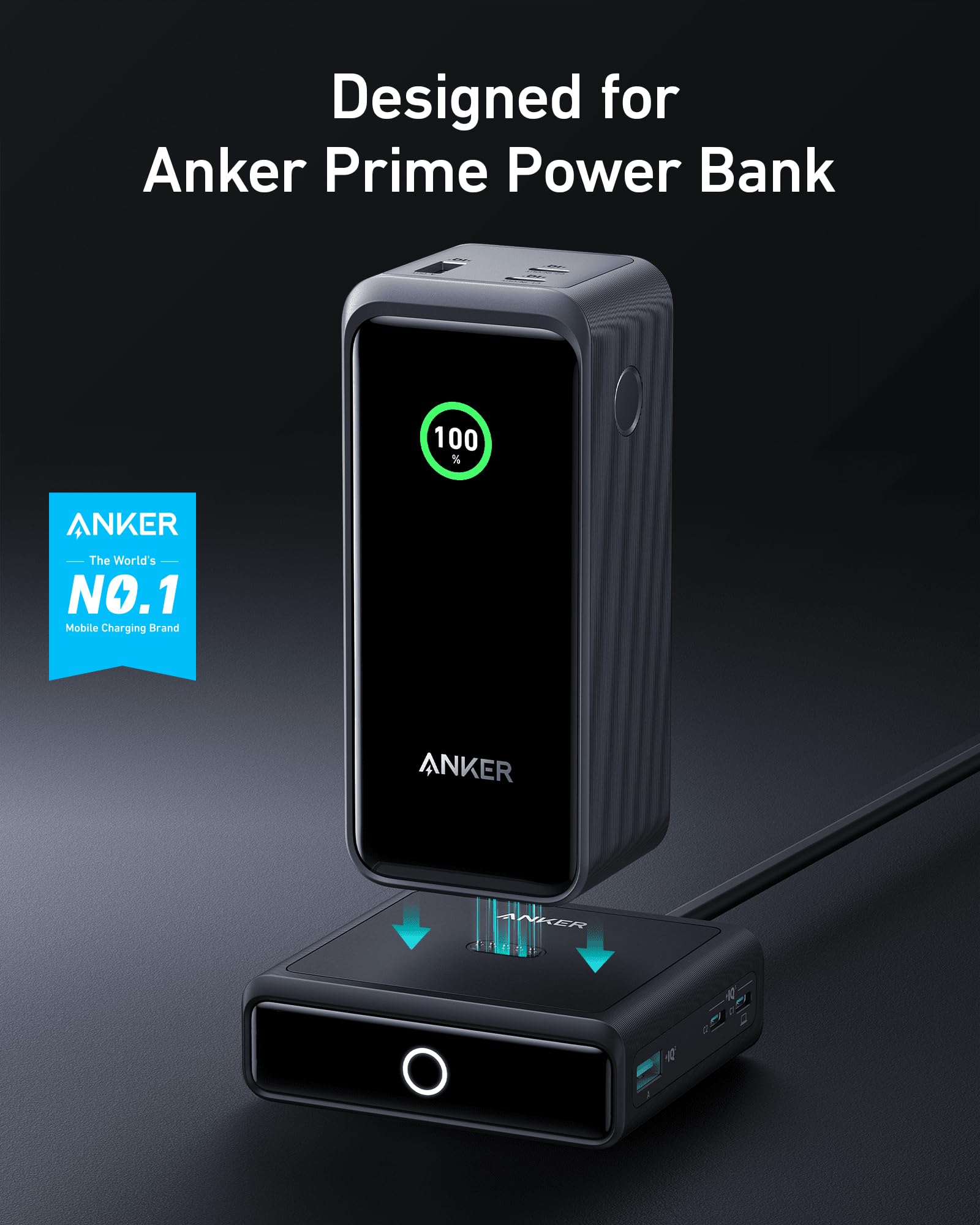 Base De Carregamento Anker 100w De Carregamento Rápido De 4 Portas