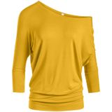 Blusa Simlu Dolman, Manga 3/4, Drapeada, Gola Redonda, Cintura Com Faixas