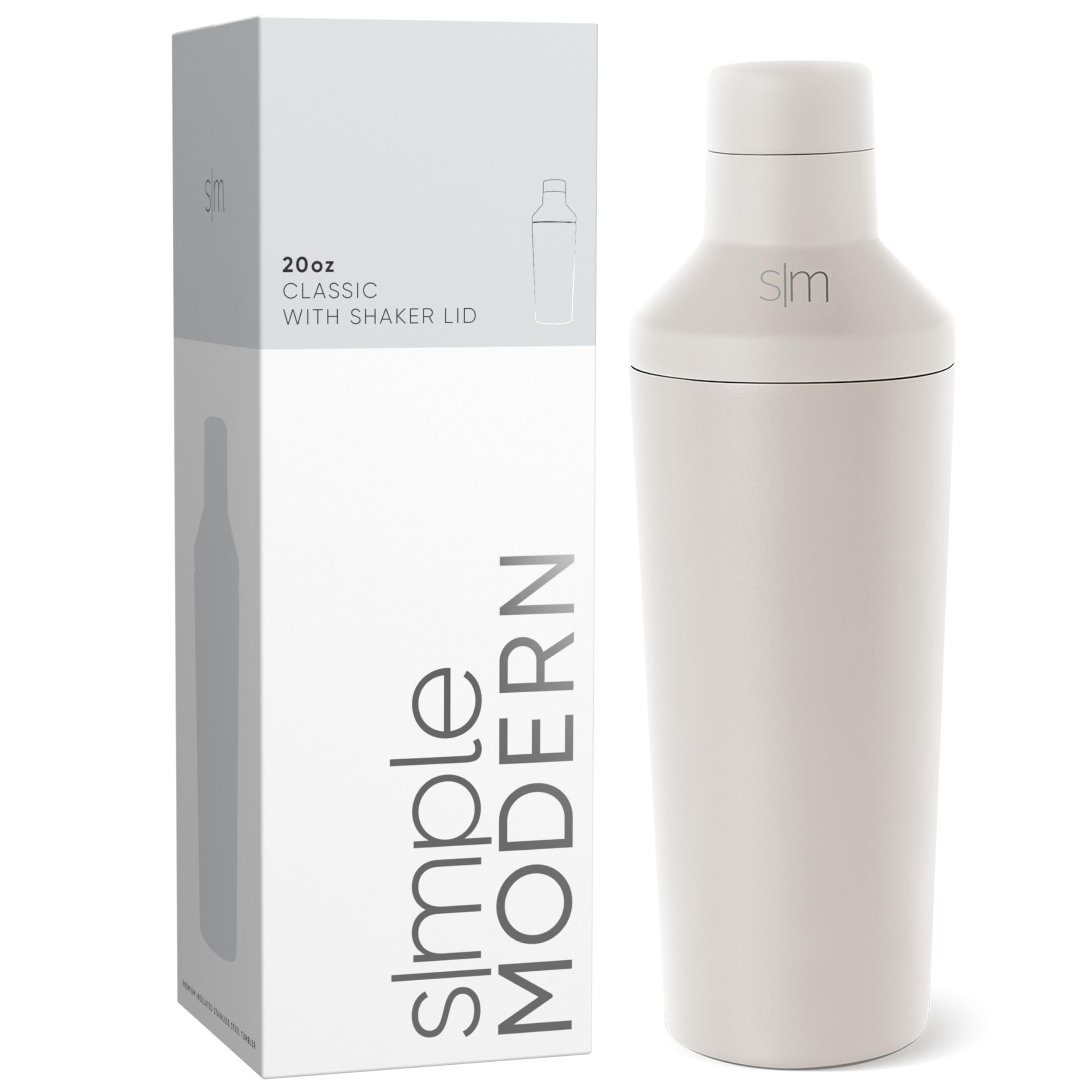 Conjunto De Coqueteleiras Simple Modern Boston Em Aço Inoxidável 600 Ml
