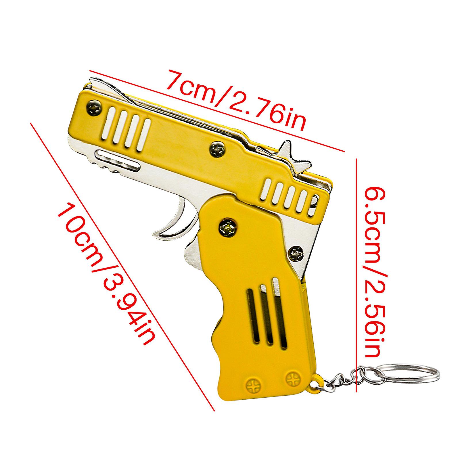 Metal Burst Banda De Borracha Dobrável Jogando Rubber Band Boy