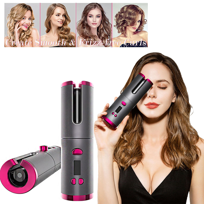 Melhor Vendedor Cordless Automatic Curler Com Batt Recarregável